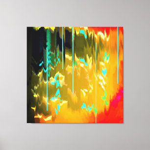 Light blue rain canvas print