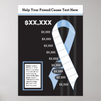 Light Blue Ribbon Fundraising