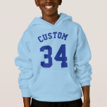 Light Blue & Royal Kids | Sports Jersey Design<br><div class="desc">Light Blue & Royal Blue Kids | Sports Jersey Design • Kids Pullover Hoodie Sweatshirt</div>