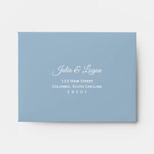 Light Blue RSVP Response Envelope