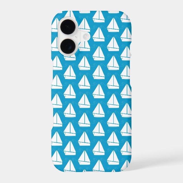 Light Blue Sailboat Pattern (Back)