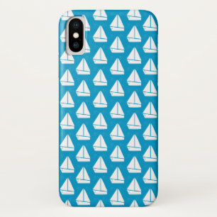Light Blue Sailboat Pattern Case-Mate iPhone Case