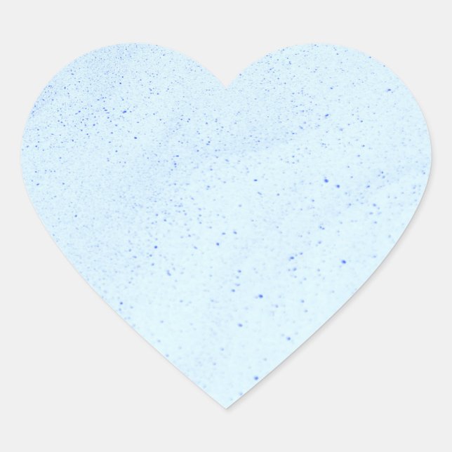 Light Blue Sand Heart Sticker (Front)