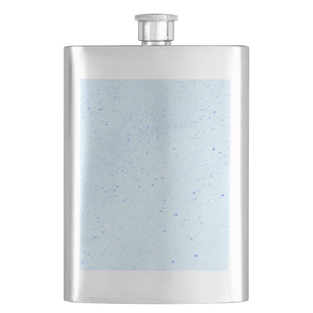 Light Blue Sand Hip Flask (Front)