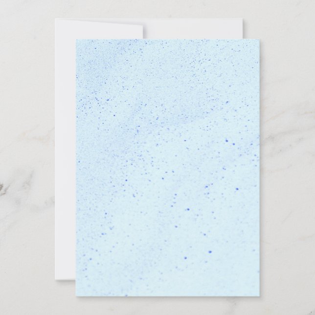 Light Blue Sand Invitation (Front)