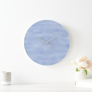 Light blue sky pattern large clock