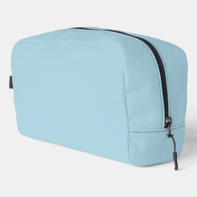 Light Blue Solid Colour Dopp Kit (Right Corner)