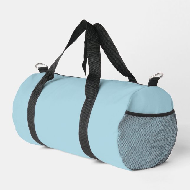 Light Blue Solid Colour Duffle Bag (Right Corner)