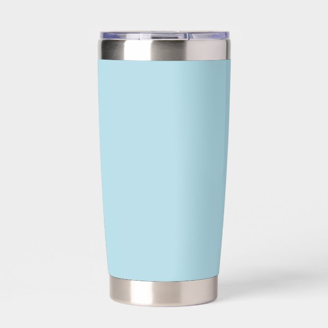 Light Blue Solid Colour Insulated Tumbler (Front)
