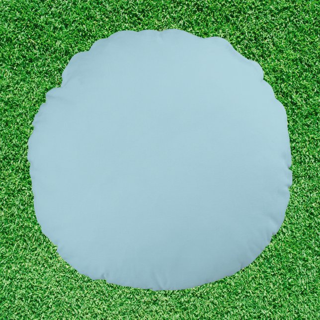 Light Blue Solid Colour Round Cushion (Creator Uploaded)