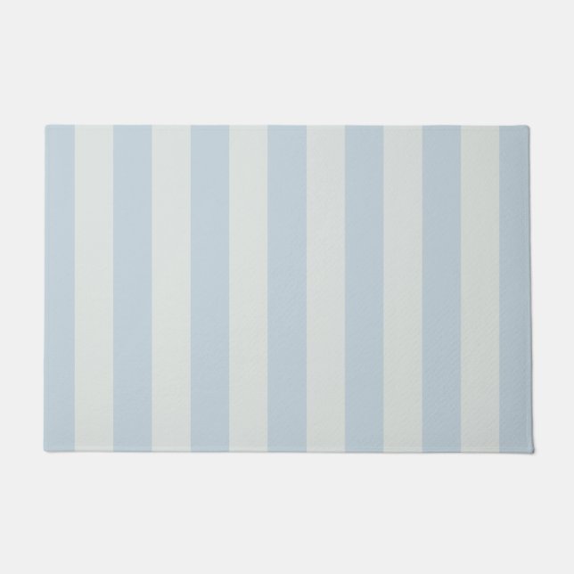 Light Blue Stripes Doormat (Front)