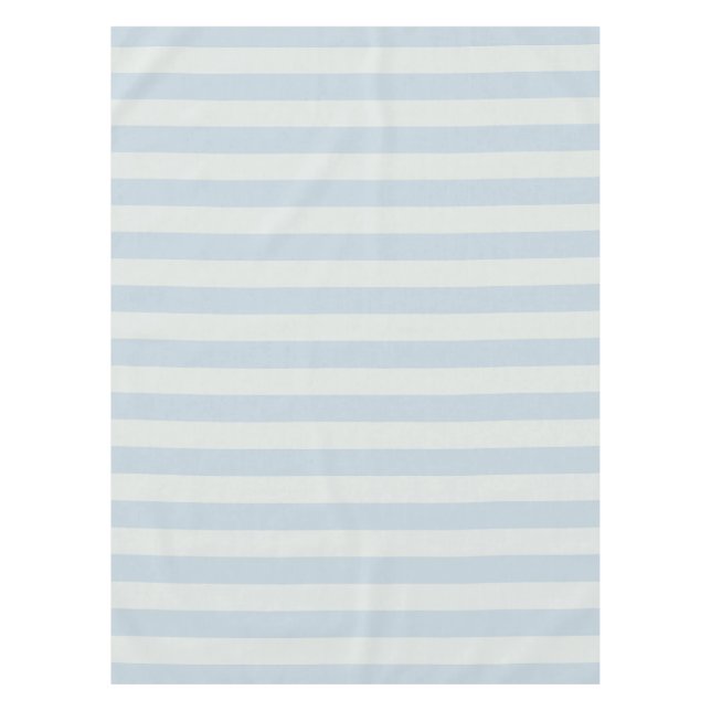 Light Blue Stripes Tablecloth (Front)