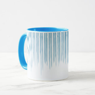 Light Blue Stylish Stripe Pattern Mug