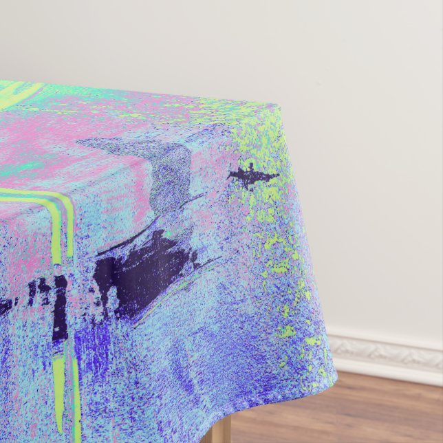 Light blue Tablecloth for home decor (In Situ)