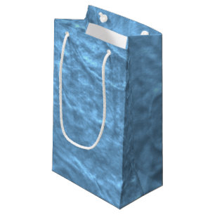 Light Blue Textured Paper Small Gift Bag