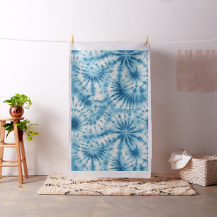 Light Blue Tie-Dye Fabric
