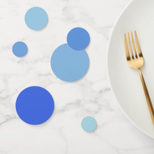 Light Blue to Royal Blue Gradient Tropical Ocean Confetti