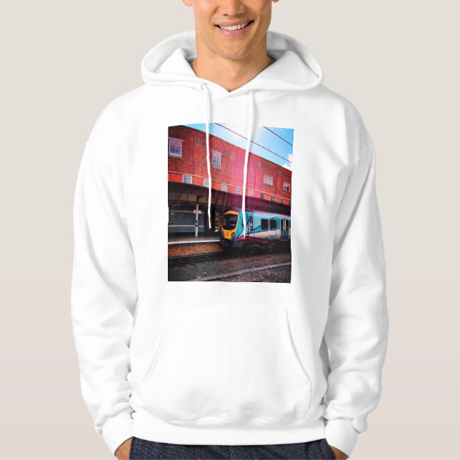 Light blue train hoodie (Front)