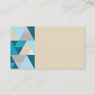 Light Blue/Vanilla Geometric Business Cards