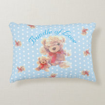 Light Blue Vintage Teddy Bear Nursery