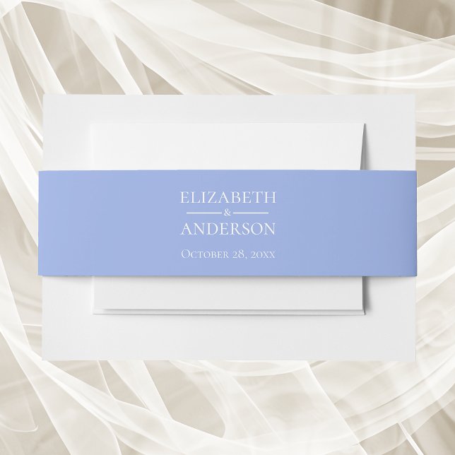 Light Blue Wedding Invitation Belly Band (Creator Uploaded)