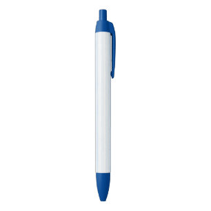 Light Blue White Plaid Stripes Black Ink Pen