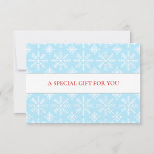 LIGHT BLUE WHITE SNOWFLAKES CHRISTMAS SPECIAL