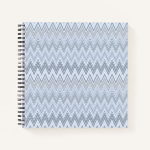 Light blue zigzag notebook