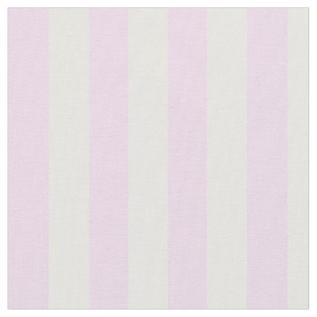 Light Blush Pink and White Vertical Stripes Fabric (Close Up)