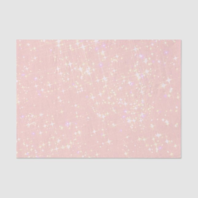 Light Blush Pink Sparkly Tissue Paper (Front)