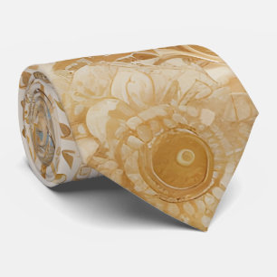 Light Boho Floral Neck Tie Stylish Wedding Tie