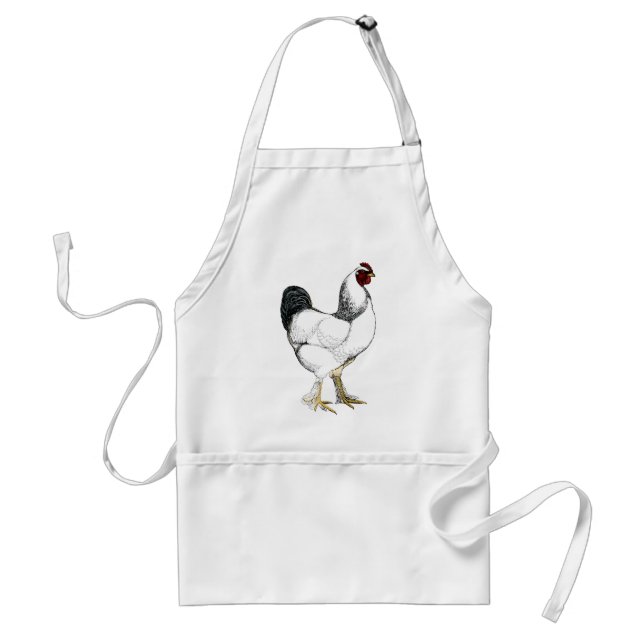 Light Brahma Rooster Poultry Farmer Chicken Chef Standard Apron (Front)