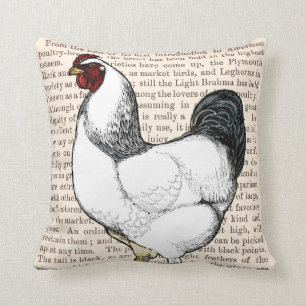 Light Brahma Rooster Vintage Country Classic Cushion