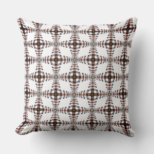 Light Bronze of Black Stitches Throw Pillow