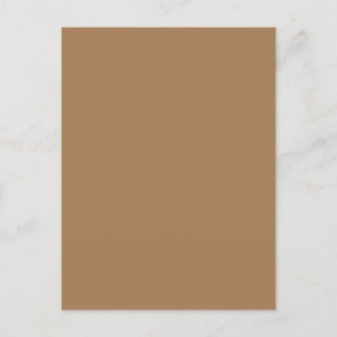 Light Brown #A57C55, Grey Olive Holiday Postcard