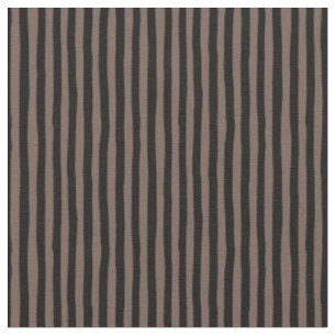 Light Brown & Black Wonky Stripes Fabric