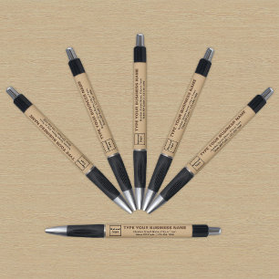 Light Brown Business Brand on Pen