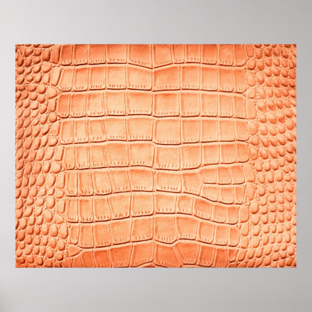 Light brown crocodile leather texture poster (Front)