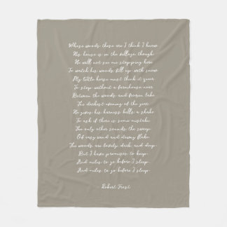 Light Brown Custom Poem Song Lyric Quote Fleece Blanket