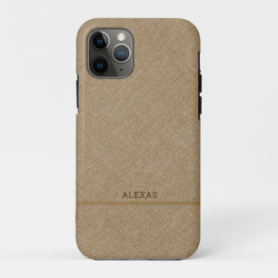 Light brown faux line texture background Case-Mate iPhone case