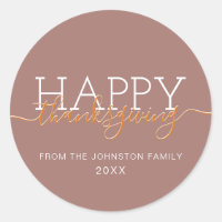 Light brown Happy thanksgiving