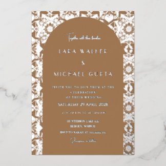 Light Brown Italian Geometric Tile (Retro-Dotted)