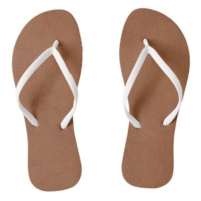Light Brown Leather's Digital Print Jandals (Footbed)