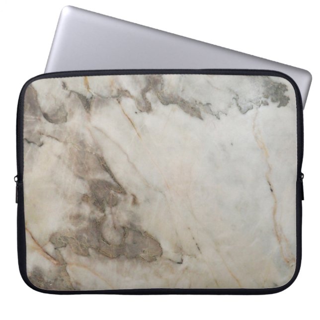Light brown marble stone texture background.abstra laptop sleeve (Front)