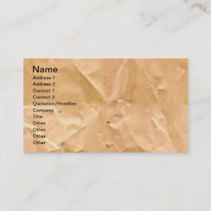 LIGHT BROWN PAPER BAG TEXTURE BACKGROUND WALLPAPER BUSINESS CARD