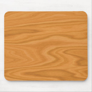 Light brown wood mouse pad