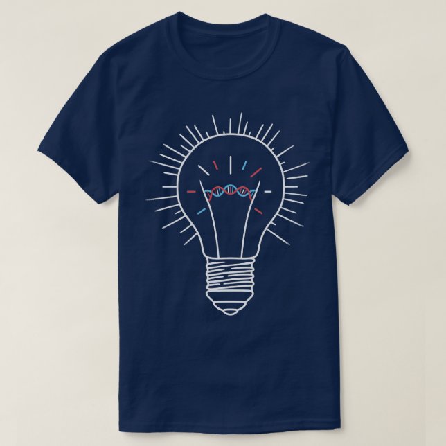 Light Bulb DNA Filament by Tobe Fonseca T-Shirt (Design Front)