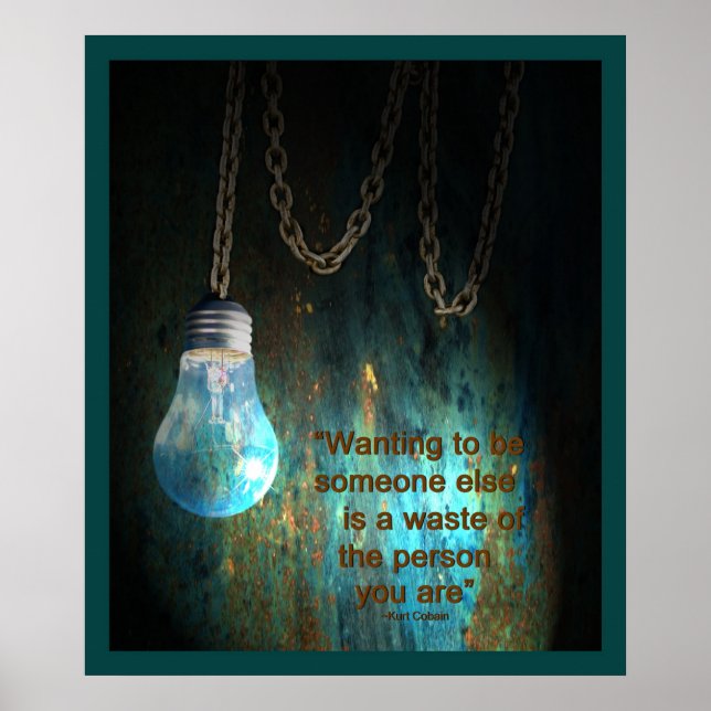 Light bulb grunge poster (Front)