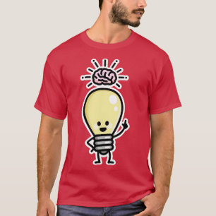Light bulb idea brains creative genius funny creat T-Shirt