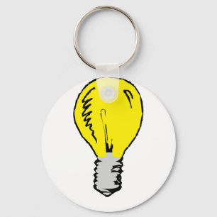 Light Bulb Idea Key Ring
